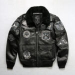 Heritage Patched G-1 Leather Flight Jacket