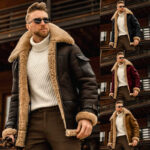 Nomad Sherpa-Collar Faux Leather Jacket
