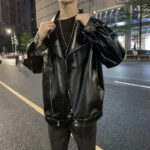 Nomad Oversized Faux Leather Biker Jacket