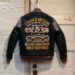 D'Artisan Contrast-Sleeve Varsity Jacket