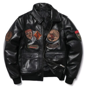 Heritage Embroidered Sheepskin Flight Jacket