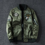 Squadron Badged Military Bomber Jacket