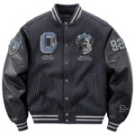 Hooded Military Baseball Jacket