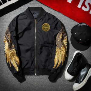 High-Density Embroidered Bomber Jacket
