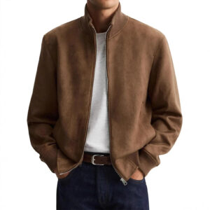 Suede-Finish Street Jacket