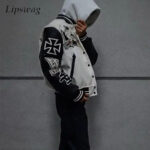 Y2K Skull Embroidered Jacket