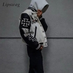 Y2K Skull Embroidered Jacket