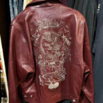 Burgundy Embroidered Letter Jacket