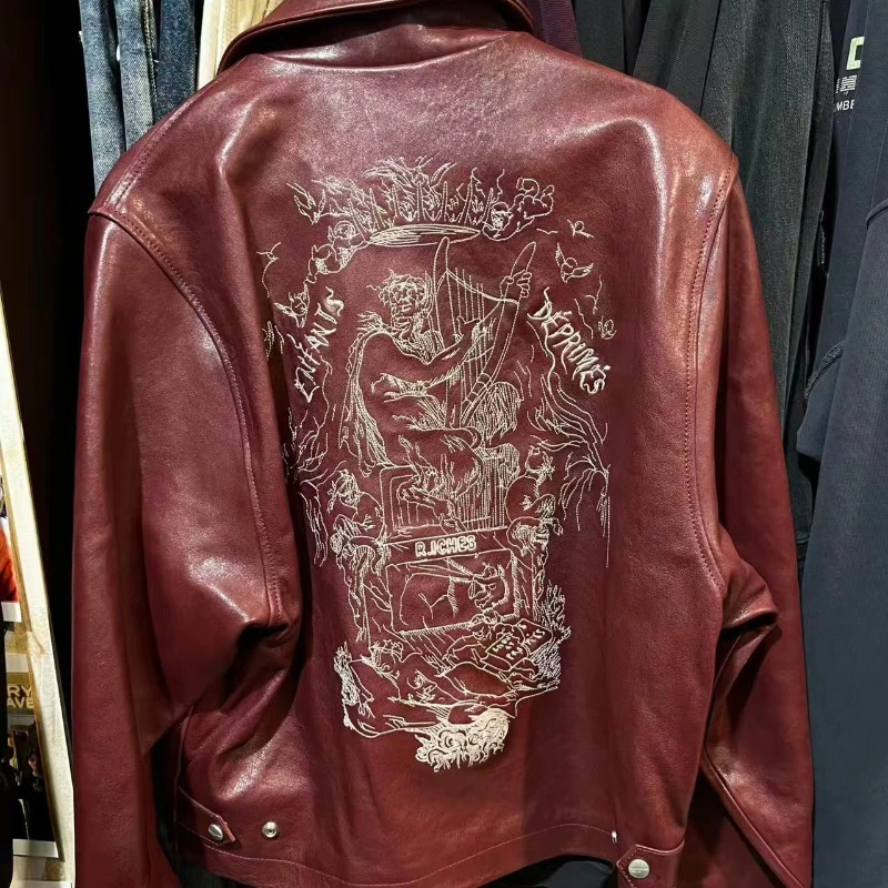 img_aliexpress1771708762.jpeg Burgundy Embroidered Letter Jacket
