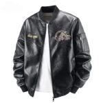 Tassel Embroidered Moto Jacket
