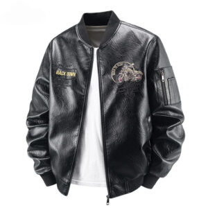 Tassel Embroidered Moto Jacket