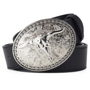 Bull Head Statement Buckle Belt