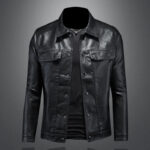 Vanguard Faux Leather Lapel Jacket – view 2