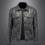 Vanguard Faux Leather Lapel Jacket – view 3
