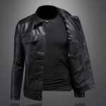 Vanguard Faux Leather Lapel Jacket – view 4