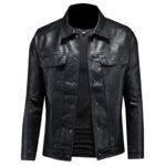 Vanguard Faux Leather Lapel Jacket – view 5
