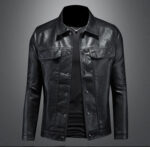 Vanguard Faux Leather Lapel Jacket – view 8