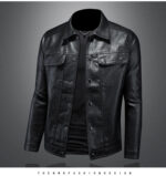 Vanguard Faux Leather Lapel Jacket – view 10