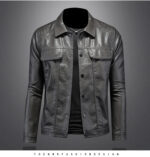 Vanguard Faux Leather Lapel Jacket – view 12