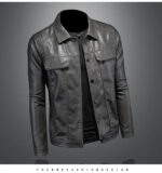 Vanguard Faux Leather Lapel Jacket – view 13