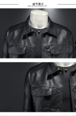 Vanguard Faux Leather Lapel Jacket – view 18