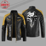 Phantom Color-Block Motorcycle Racer Jacket – view 12