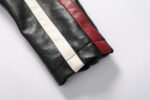 Grid Series Patched Faux Leather Racer Jacket – view 12