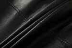 Grid Series Patched Faux Leather Racer Jacket – view 19
