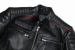 Memento Mori Embroidered Cowhide Moto Jacket – view 12