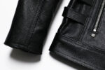 Memento Mori Embroidered Cowhide Moto Jacket – view 15