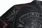 Memento Mori Embroidered Cowhide Moto Jacket – view 17