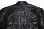 Memento Mori Embroidered Cowhide Moto Jacket – view 18