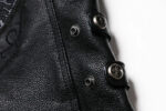 Memento Mori Embroidered Cowhide Moto Jacket – view 21