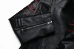 Memento Mori Embroidered Cowhide Moto Jacket – view 23