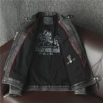 Grand Prix Patched Vintage Cowhide Moto Jacket – view 4