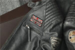 Grand Prix Patched Vintage Cowhide Moto Jacket – view 12