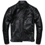 Burnished Cowhide Motorcycle Jacket – view 2