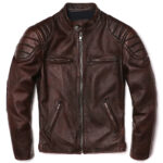 Burnished Cowhide Motorcycle Jacket – view 4