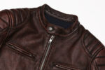 Burnished Cowhide Motorcycle Jacket – view 14