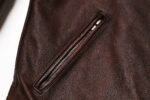 Burnished Cowhide Motorcycle Jacket – view 16