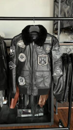 Heritage Patched G-1 Leather Flight Jacket – view 9