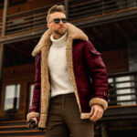 Nomad Sherpa-Collar Faux Leather Jacket – view 4