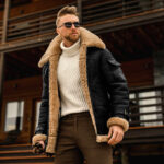 Nomad Sherpa-Collar Faux Leather Jacket – view 5