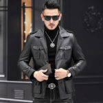 Signature 4-Pocket Waxed Leather Jacket – view 2