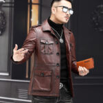 Signature 4-Pocket Waxed Leather Jacket – view 5