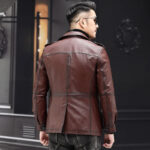 Signature 4-Pocket Waxed Leather Jacket – view 6