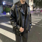 Nomad Oversized Faux Leather Biker Jacket – view 5