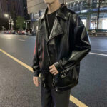 Nomad Oversized Faux Leather Biker Jacket – view 10