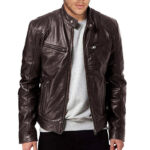 Technical Faux Leather Biker Jacket – view 2