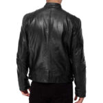 Technical Faux Leather Biker Jacket – view 6